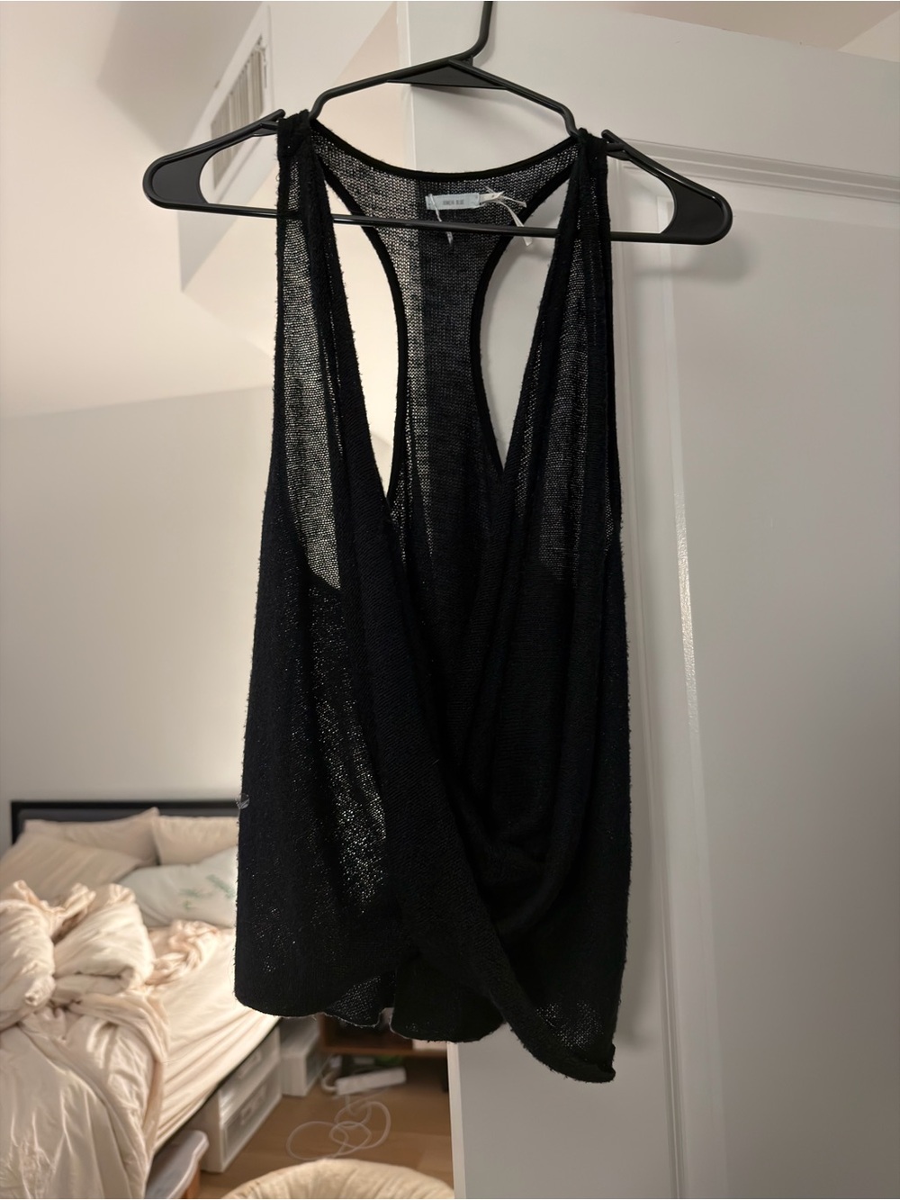 Kimchi blue Black Draped Racerback Tank